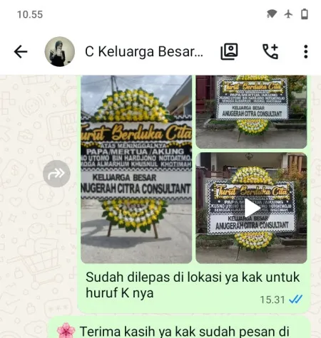 Pengiriman Papan Bunga Duka Sendangwaru Kragan